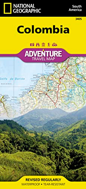 Colombia Map By National Geographic Maps - Adventure - Folded