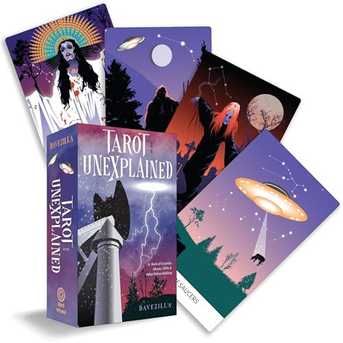 Tarot of the Unexplained: A Deck of Cryptids, Ghosts, UFOs and Other Urban Oddities (78 Cards and 96-Page Full-Color Booklet) By Davezilla - Other