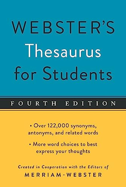 Webster's Thesaurus for Students, Fourth Edition By Merriam-Webster - Paperback