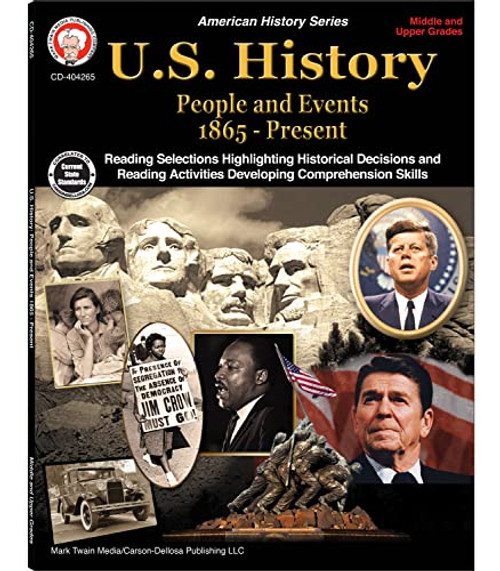 U.S. History, Grades 6 - 12: People and Events 1865-Present By George R. Lee - Paperback