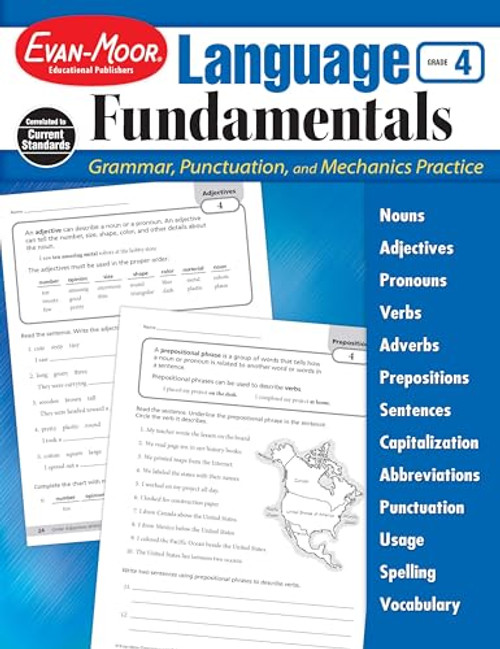 Language Fundamentals, Grade 4 Teacher Resource By Evan-Moor Educational Publishers - Paperback