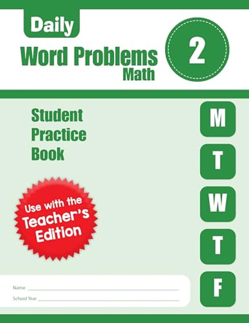 Daily Word Problems Math, Grade 2 Student Workbook By Evan-Moor Educational Publishers - Paperback