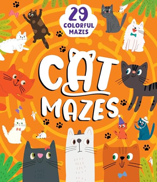Cat Mazes: 29 Colorful Mazes By Clever Publishing - Paperback