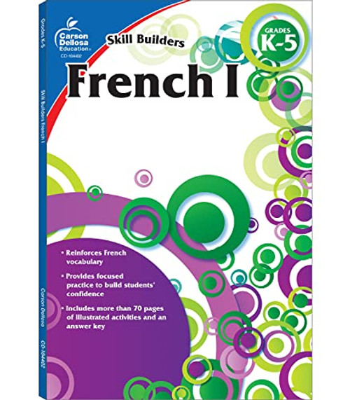 French I, Grades K - 5 By Carson Dellosa Education - Paperback