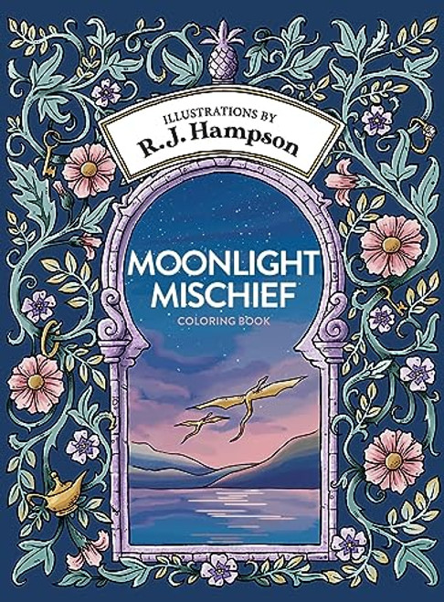Moonlight Mischief Coloring Book By R. J. Hampson - Hardcover