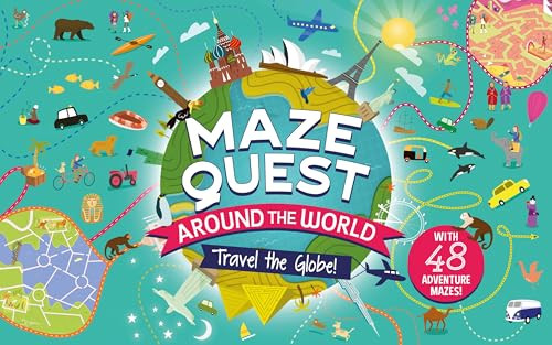 Maze Quest: Around the World By Anna Brett - Hardcover