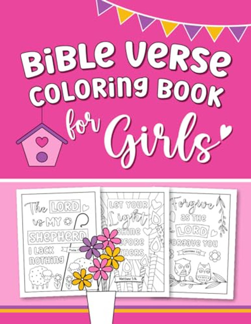 Bible Verse Coloring Book for Girls By The Joyful Way Books - Paperback