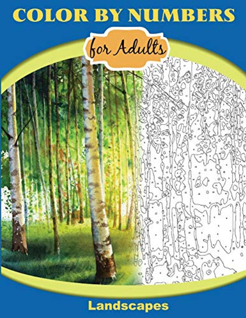 Color by Numbers for Adults: Landscapes: Extreme Color by Numbers - Intermediate to Advanced By Inneract Studio - Paperback