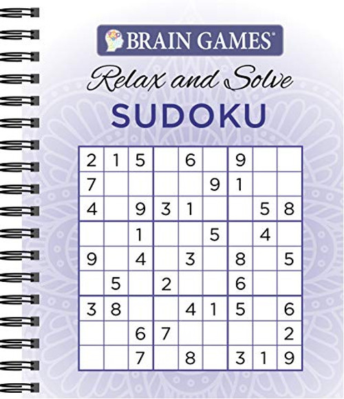 Brain Games - Relax and Solve: Sudoku (Purple) By Publications International Ltd - Spiral