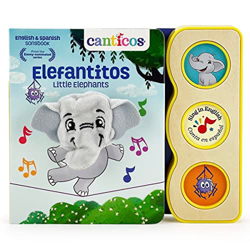 Canticos Elefantitos / Little Elephants (Bilingual) By Cottage Door Press - Board Books