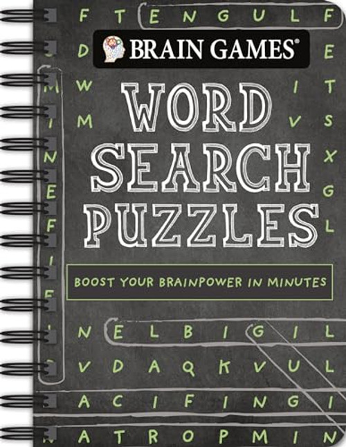 Brain Games - To Go - Word Search Puzzles (Chalkboard) By Publications International Ltd - Spiral