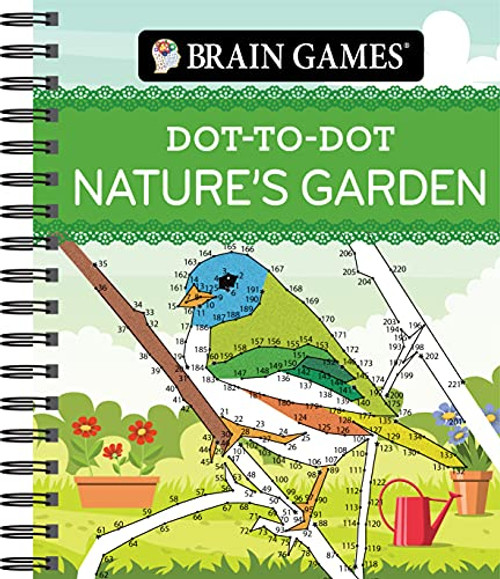 Brain Games - Dot-To-Dot Nature's Garden By Publications International Ltd - Spiral