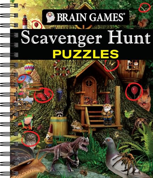 Brain Games - Scavenger Hunt Puzzles By Publications International Ltd - Spiral