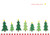 Sparkly Christmas Trees, Merry Christmas Holiday Cards By Inc Peter Pauper Press - Other