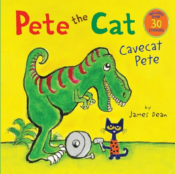 Pete the Cat: Cavecat Pete: Includes Over 30 Stickers! By James Dean - Paperback