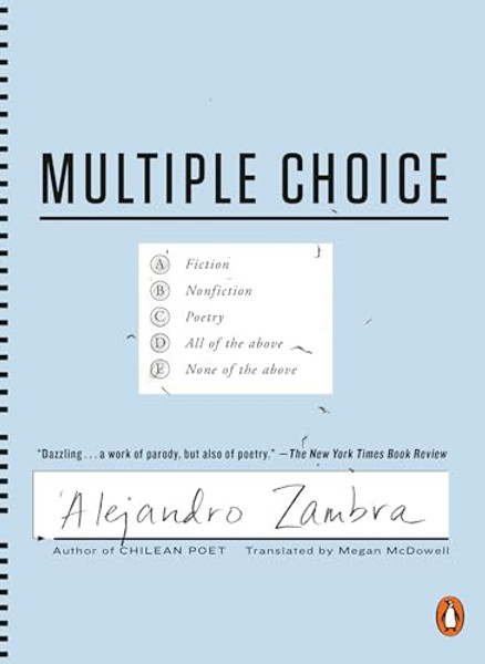 Multiple Choice By Alejandro Zambra - Paperback