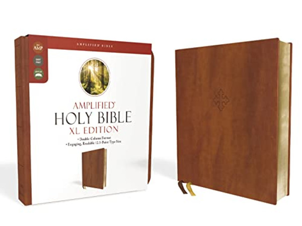Amplified Holy Bible, XL Edition, Leathersoft, Brown By Zondervan - Imitation Leather