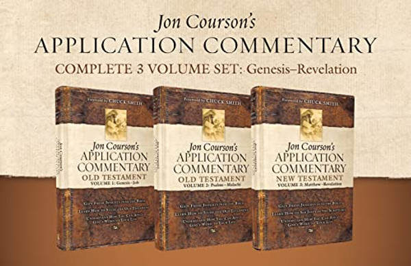 Jon Courson's Application Commentary, Complete 3-Volume Set: Genesis - Revelation By Jon Courson - Hardcover