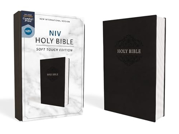 NIV, Holy Bible, Soft Touch Edition, Imitation Leather, Black, Comfort Print By Zondervan - Imitation Leather