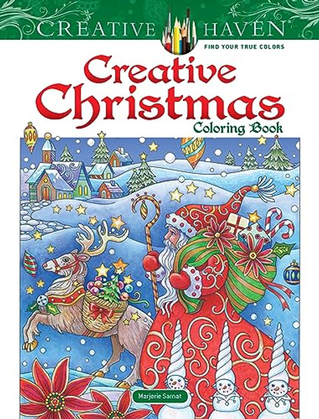 Creative Haven Creative Christmas Coloring Book By Marjorie Sarnat - Paperback