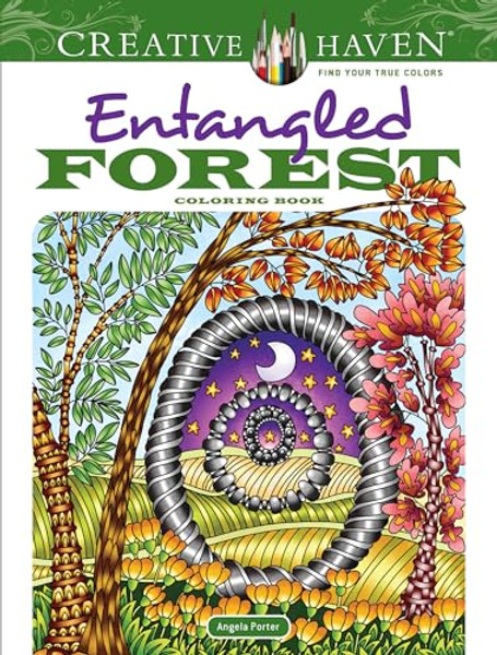 Creative Haven Entangled Forest Coloring Book By Angela Porter - Paperback