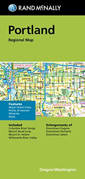 Rand McNally Folded Map: Portland Regional Map By Rand McNally - Folded