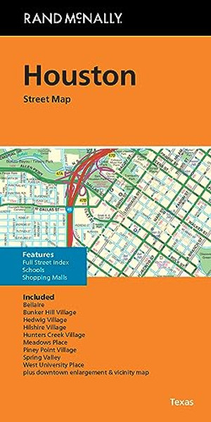 Rand McNally Folded Map: Houston Street Map By Rand McNally - Folded