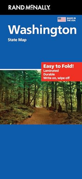 Rand McNally Easy to Fold: Washington State Laminated Map By Rand McNally - Folded