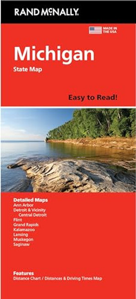 Rand McNally Easy to Read: Michigan State Map By Rand McNally - Folded