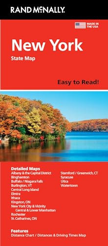 Rand McNally Easy to Read: New York State Map By Rand McNally - Folded