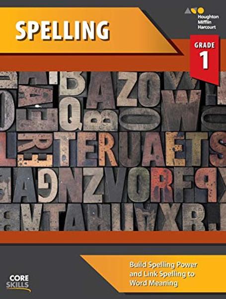 Core Skills Spelling Workbook Grade 1 By Houghton Mifflin Harcourt - Paperback