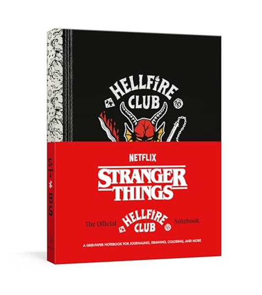 Stranger Things: The Official Hellfire Club Notebook: A Grid-Paper Notebook for Journaling, Drawing, Coloring, and More By Netflix - Hardcover