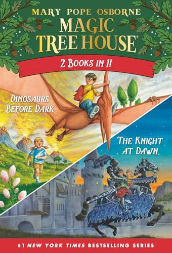 Magic Tree House 2-In-1 Bindup: Dinosaurs Before Dark/The Knight at Dawn By Mary Pope Osborne - Paperback