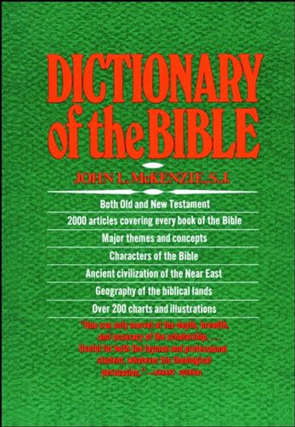 The Dictionary of the Bible By John L. McKenzie - Paperback