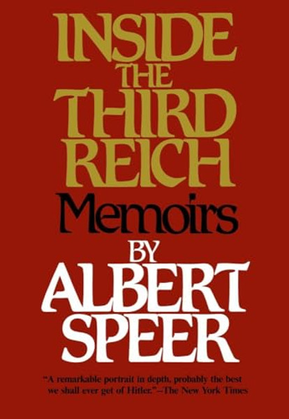 Inside the Third Reich By Albert Speer - Paperback