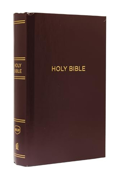 NKJV, Pew Bible, Large Print, Hardcover, Burgundy, Red Letter Edition By Thomas Nelson - Hardcover NKJV, Pew Bible, Large Print, Hardcover, Burgundy, Red Letter Edition By Thomas Nelson - Hardcover