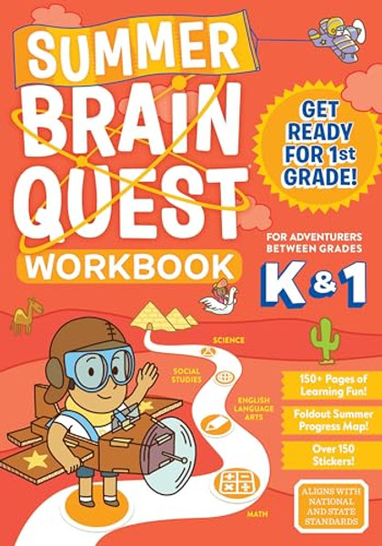 Summer Brain Quest: Between Grades K & 1 By Workman Publishing - Paperback Summer Brain Quest: Between Grades K & 1 By Workman Publishing - Paperback