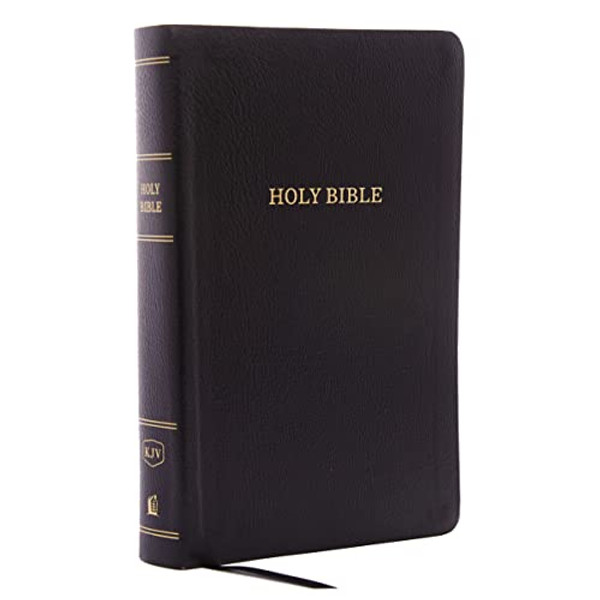 KJV, Reference Bible, Personal Size Giant Print, Bonded Leather, Black, Red Letter Edition By Thomas Nelson - Bonded Leather