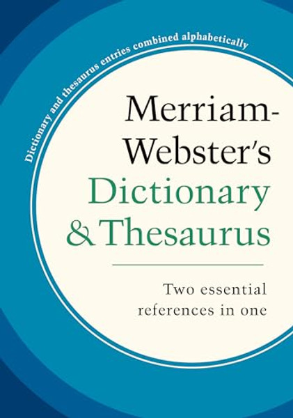 Merriam-Webster's Dictionary and Thesaurus By Merriam-Webster - Paperback