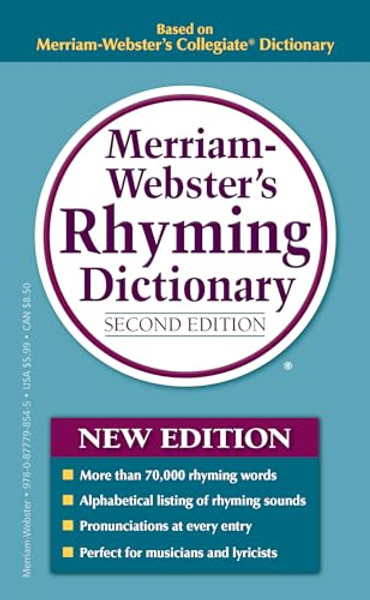 Merriam-Webster's Rhyming Dictionary By Merriam-Webster - Mass Market Paperbound Merriam-Webster's Rhyming Dictionary By Merriam-Webster - Mass Market Paperbound