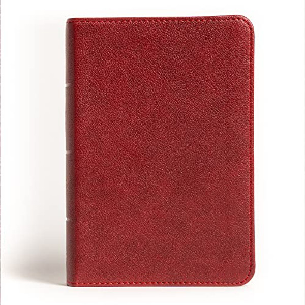 NASB Large Print Compact Reference Bible, Burgundy Leathertouch By Holman Bible Publishers - Imitation Leather
