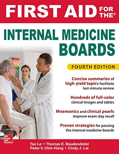 First Aid for the Internal Medicine Boards, Fourth Edition By Tao Le - Paperback