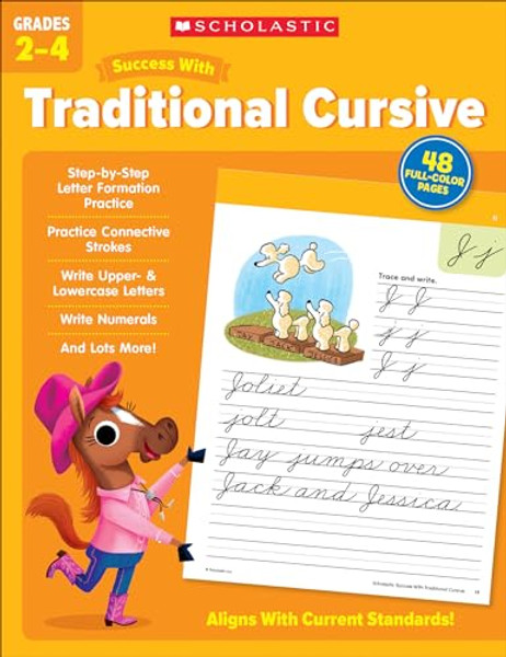 Scholastic Success with Traditional Cursive Grades 2-4 Workbook By Scholastic Teaching Resources - Paperback
