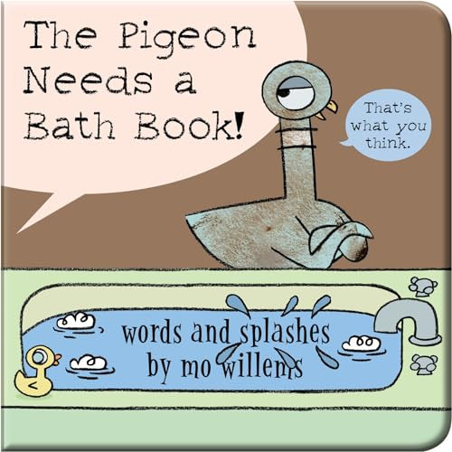 The Pigeon Needs a Bath Book! By Mo Willems - Vinyl-bound