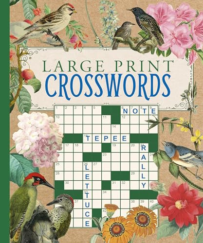 Large Print Crosswords By Eric Saunders - Paperback
