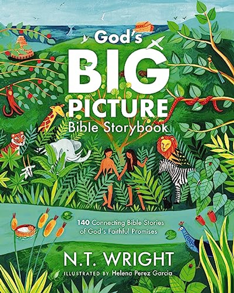 God's Big Picture Bible Storybook: 140 Connecting Bible Stories of God's Faithful Promises By N. T. Wright - Hardcover