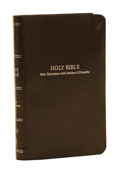 KJV Holy Bible: Pocket New Testament with Psalms and Proverbs, Brown Leatherflex, Red Letter, Comfort Print: King James Version By Thomas Nelson - Imitation Leather