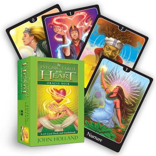The Psychic Tarot for the Heart Oracle Deck: A 65-Card Deck and Guidebook By John Holland - Other