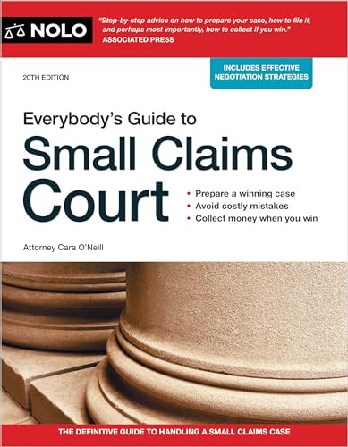 Everybody's Guide to Small Claims Court By Cara O'Neill - Paperback