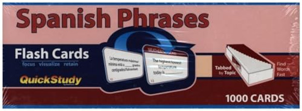 Spanish Phrases Flash Cards (1000 Cards): A Quickstudy Reference Tool By Joseph Levy - Other